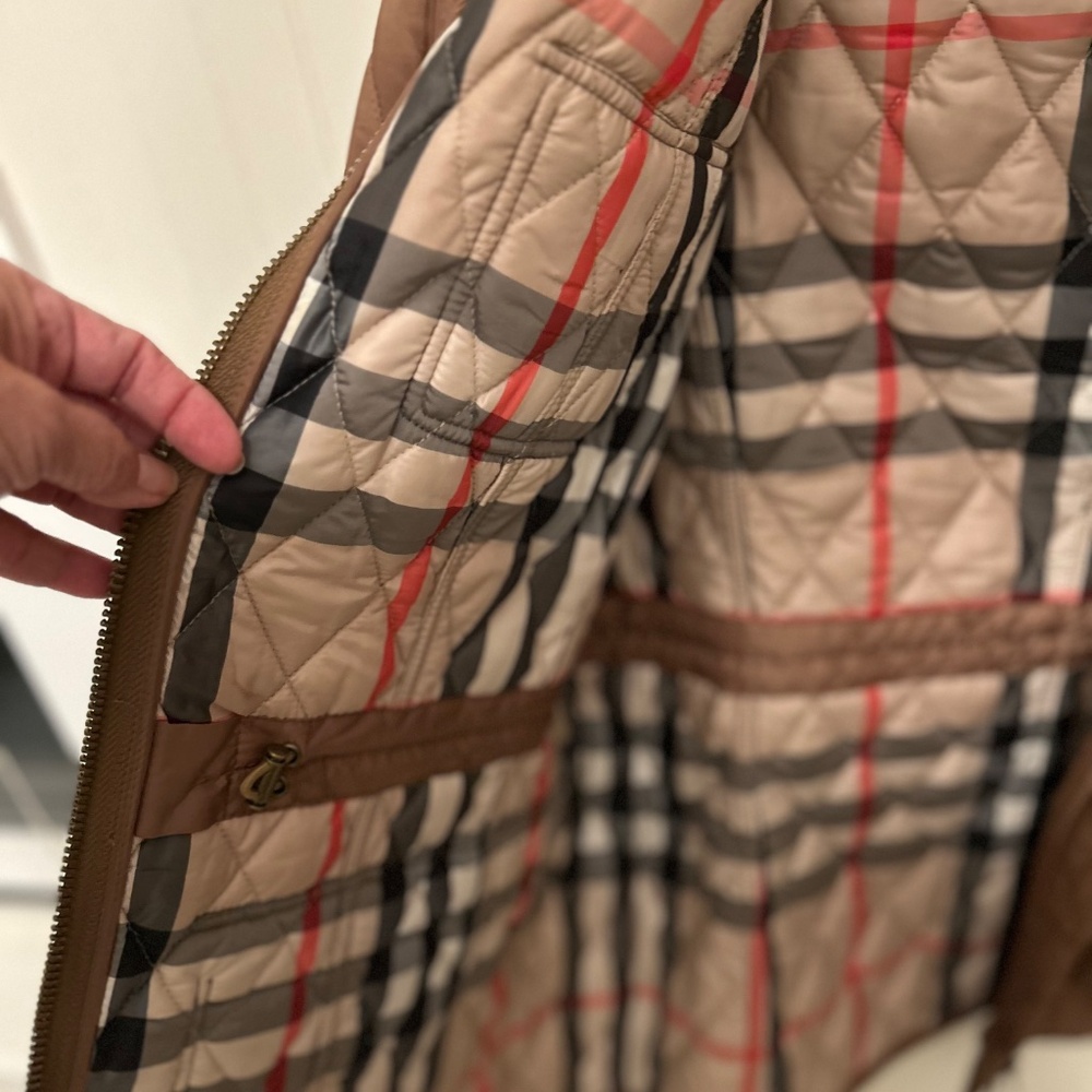 Burberry Brown Quilted Jacket - Picture 6 of 7